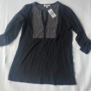 Michael Kors Black beaded long tunic
